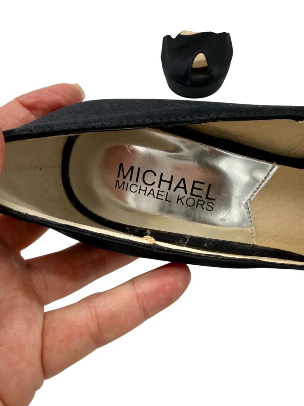 Michael Kors Nadia pumps Black Rhinestone embellished heel - Size 5